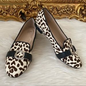 Victoria’s Secret Leather Leopard Loafer Flat